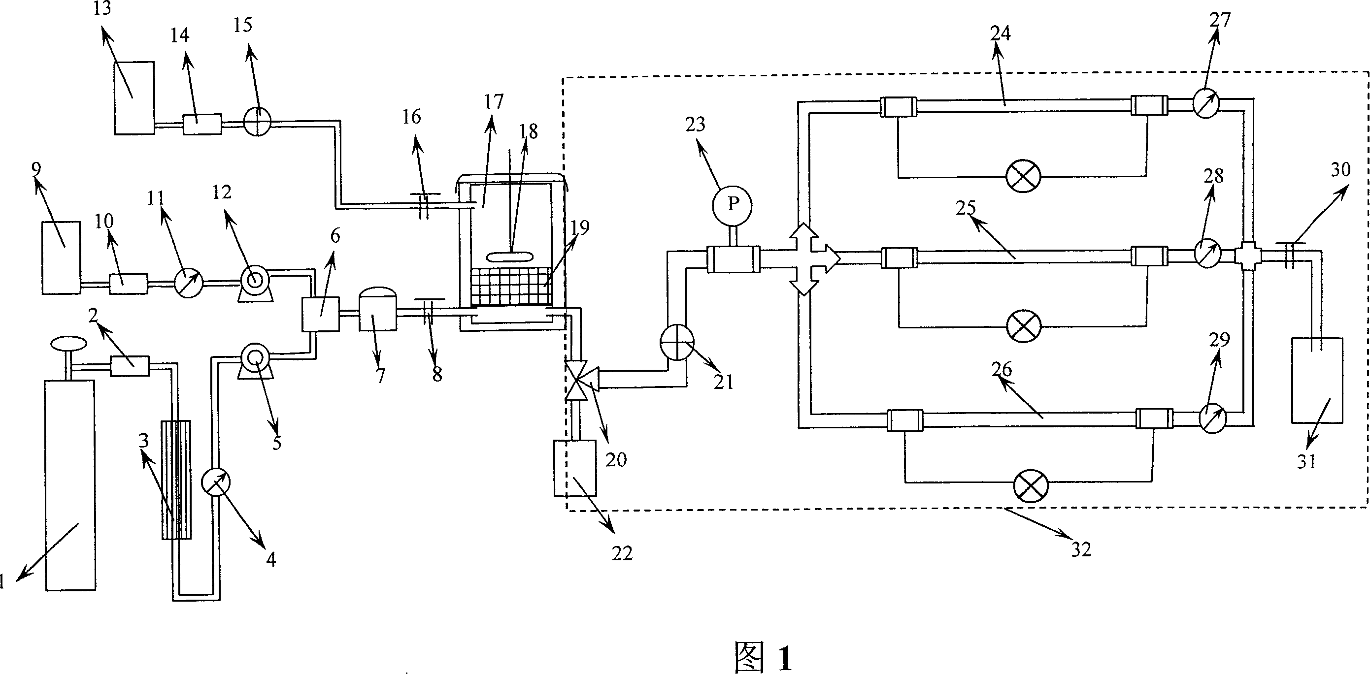 Rheological behavior mensuration instrument for system of supercutical fluid - polymer