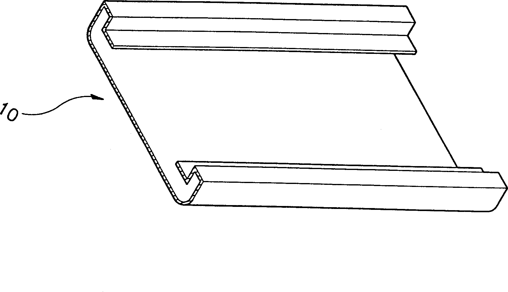 Steel-board bending device for refrigerator door