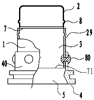 Sealing rings, protective sleeves and header