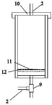 Device and method for one-dimensional microbial grouting reinforcement silt test