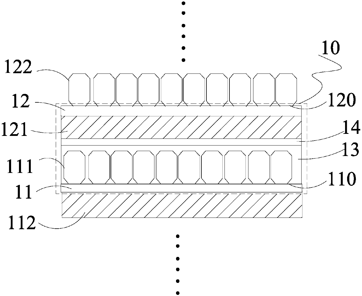 Current collector structure, lithium battery cell and lithium battery comprising same