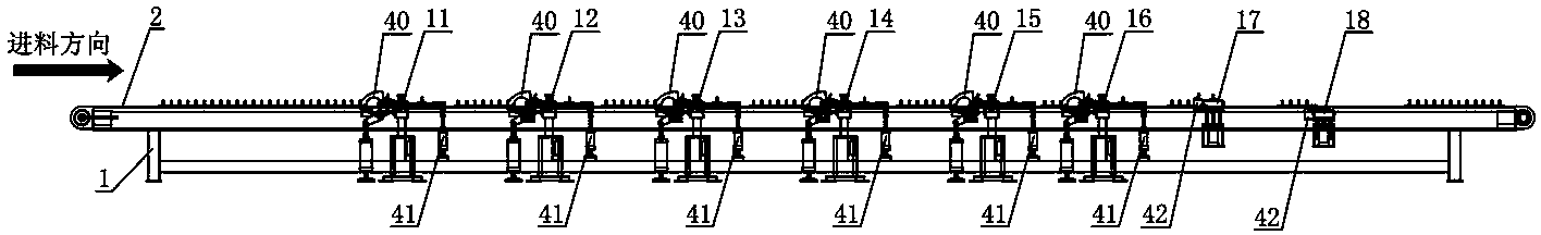 Semi-automatic metal processing and conveying line for elevator guide rails