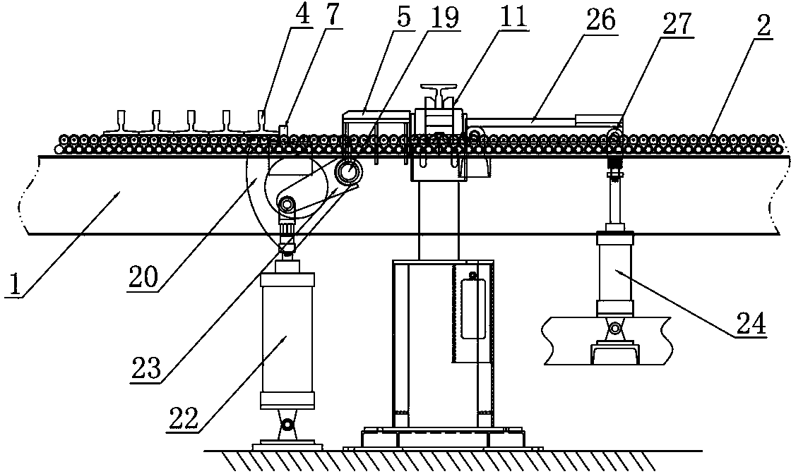 Semi-automatic metal processing and conveying line for elevator guide rails