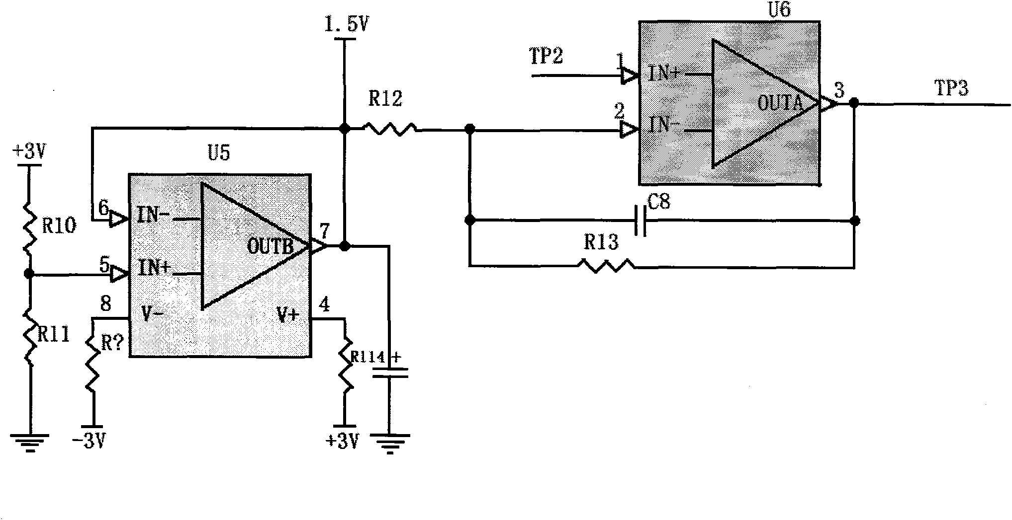 Vortex street flowmeter signal digital processing system based on MCU (Microprogrammed Control Unit)