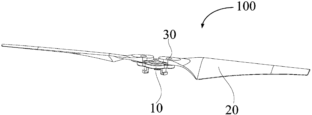 Folding propeller, power assembly and unmanned aerial vehicle