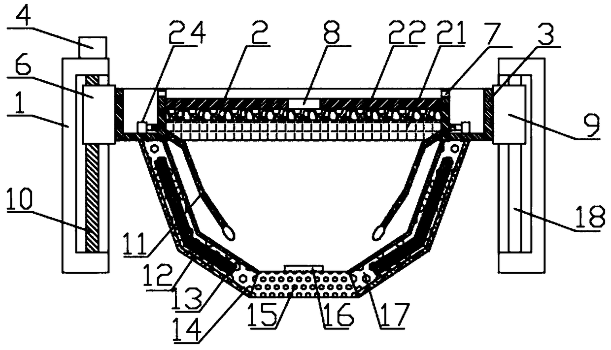 Device for preventing water from accumulating for tree planting