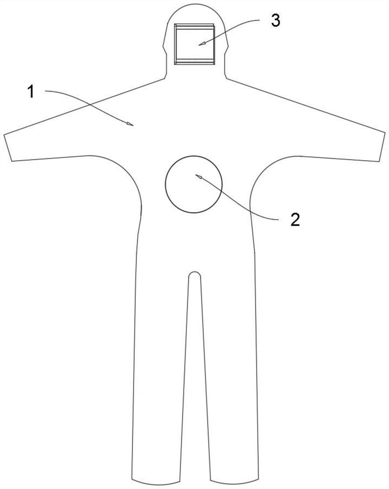 Medical detection clothes with ventilation function