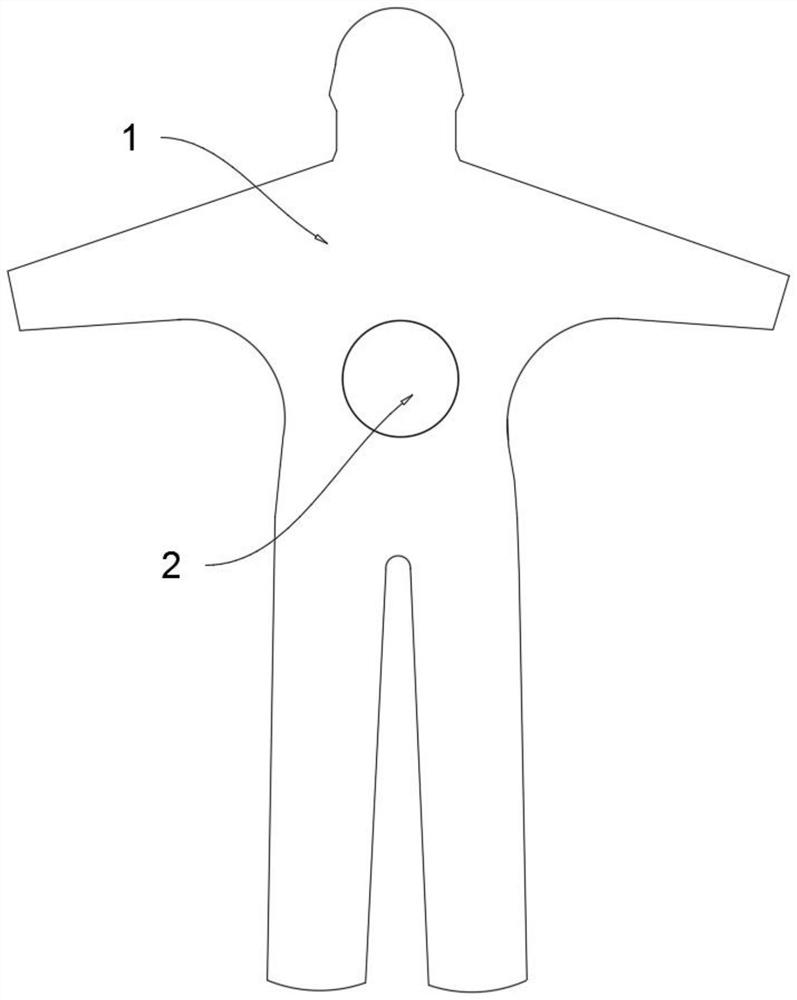 Medical detection clothes with ventilation function