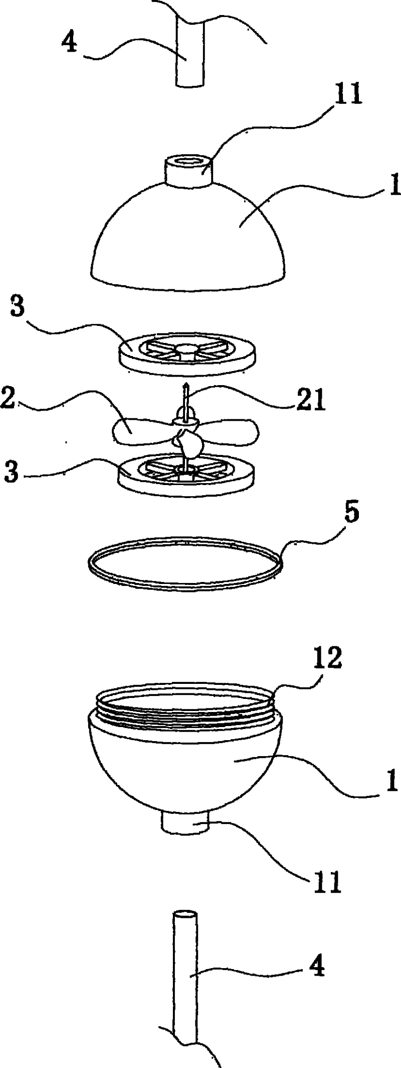 Method for increasing new function of straw and windmill straw for implementing same