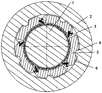 Multi-bushing lap-joint gas bearing with pre-tightening elastic foils and tilting bottom layer
