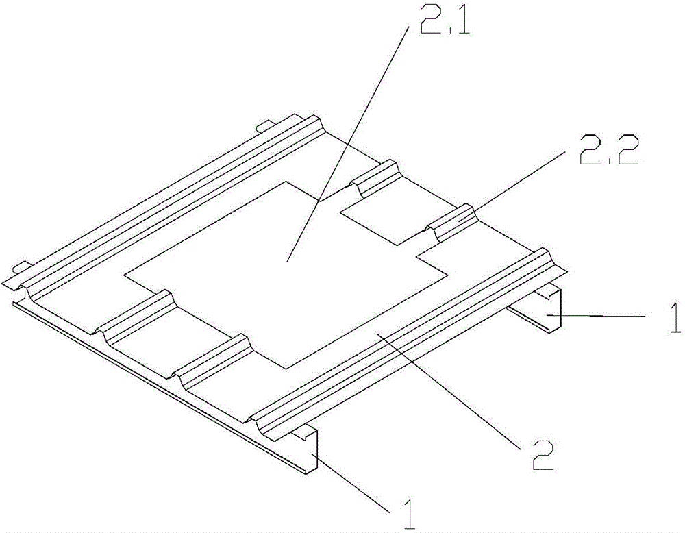 Waterproofing treatment construction method for metal roof trepanning