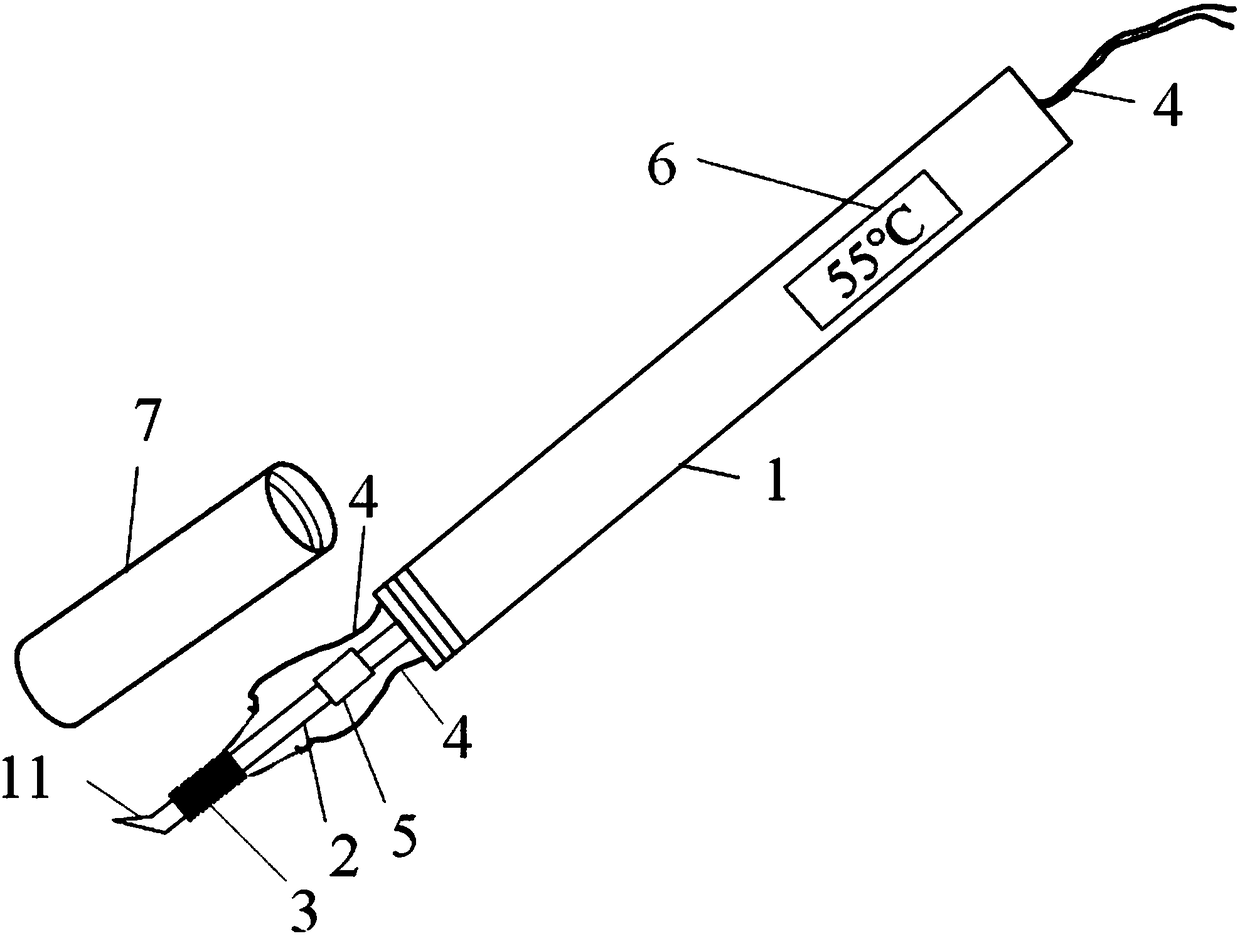 Electrocauterization pen special for pyrograph