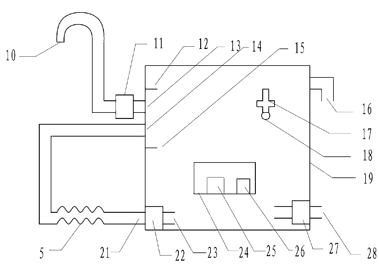 Water cooling electromagnetic heating device