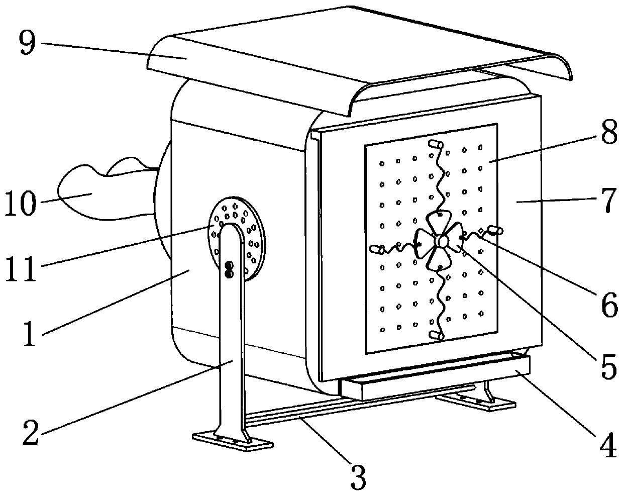 Heating ventilation equipment convenient to mount for constructional engineering