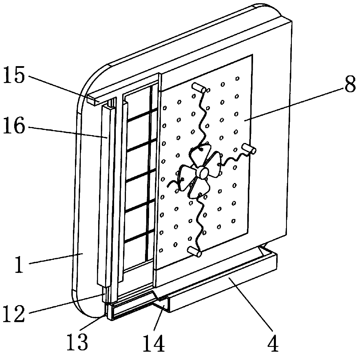 Heating ventilation equipment convenient to mount for constructional engineering