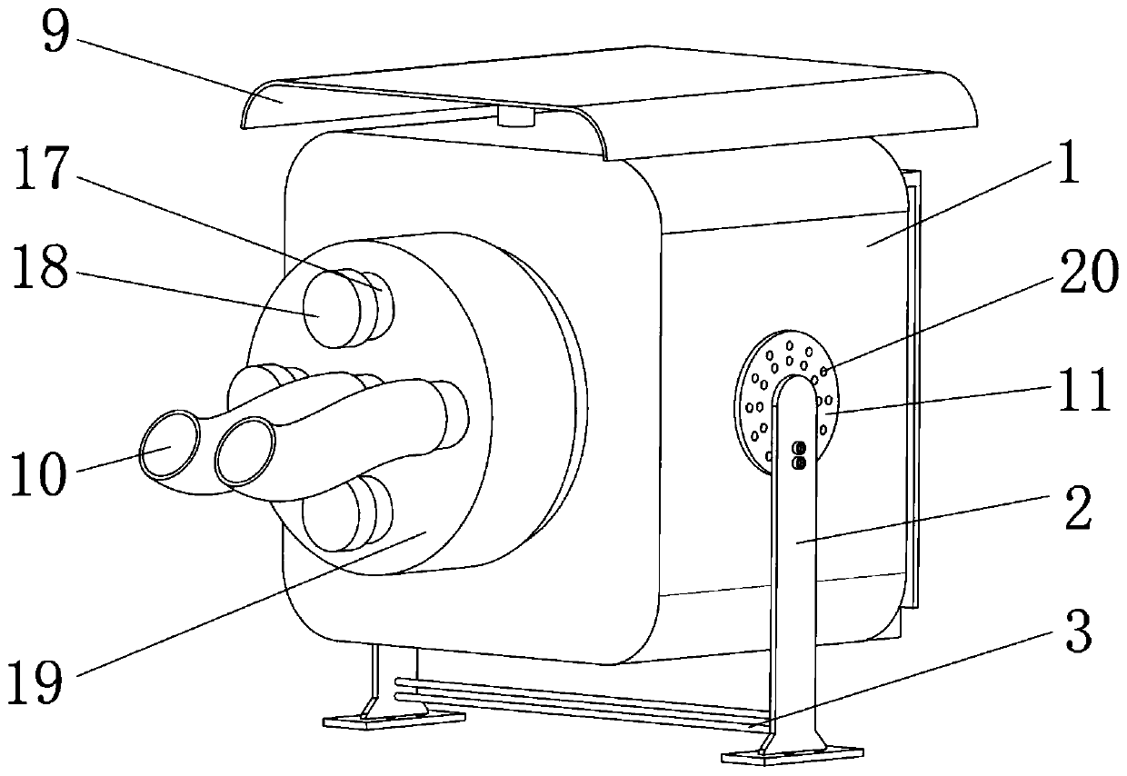 Heating ventilation equipment convenient to mount for constructional engineering