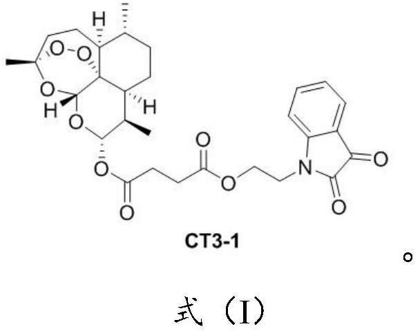 A kind of artemether derivative and its preparation method and application