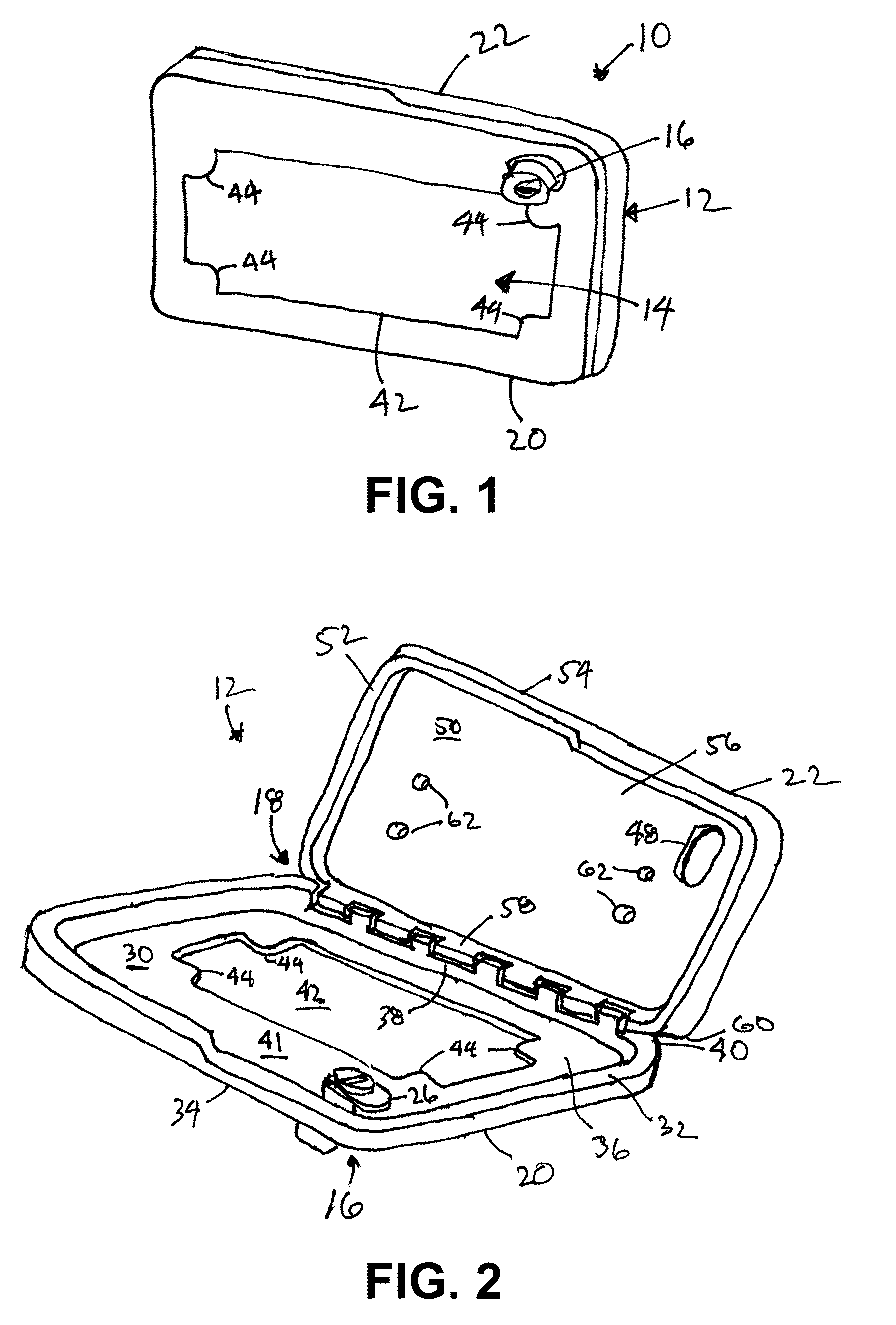 Vehicle lock box with license plate holder