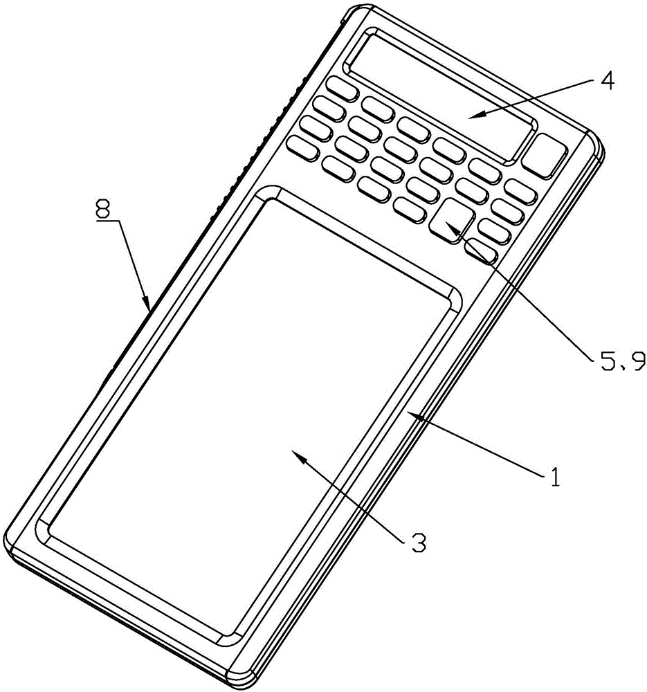 Calculator with function of handwriting board