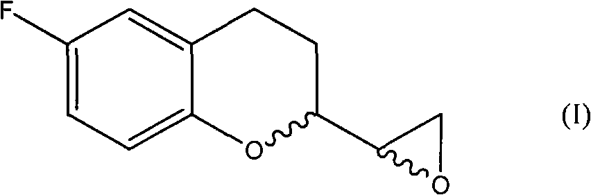Improvement method for preparing 6-fluorin-3,4-dihydro-2H-1-benzopyranyl-2-epoxy ethane