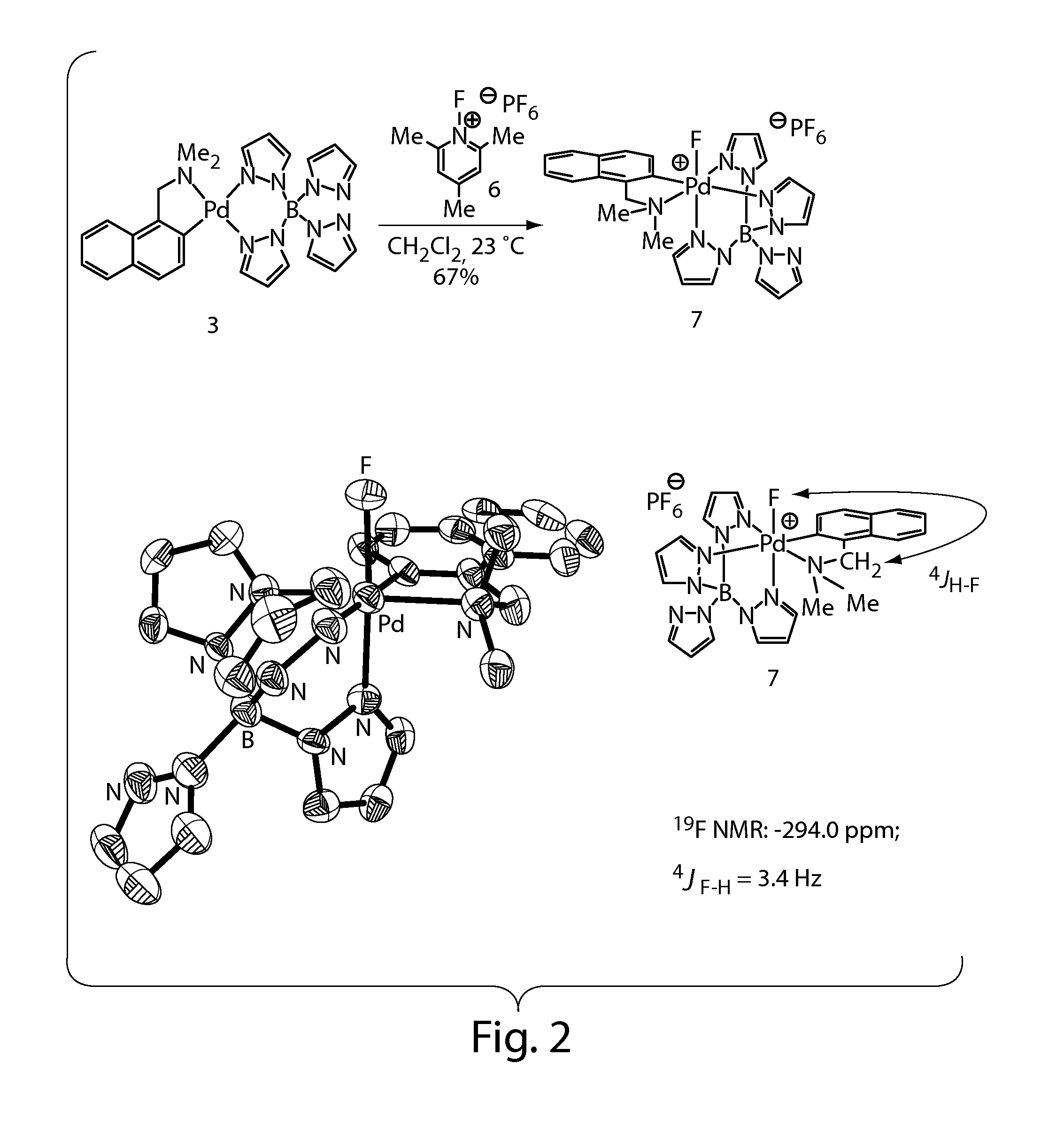 High-valent palladium fluoride complexes and uses thereof
