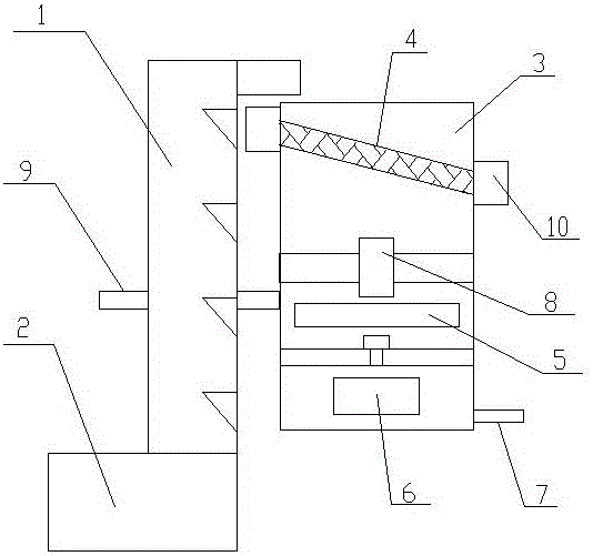 Sewage vertical treatment device