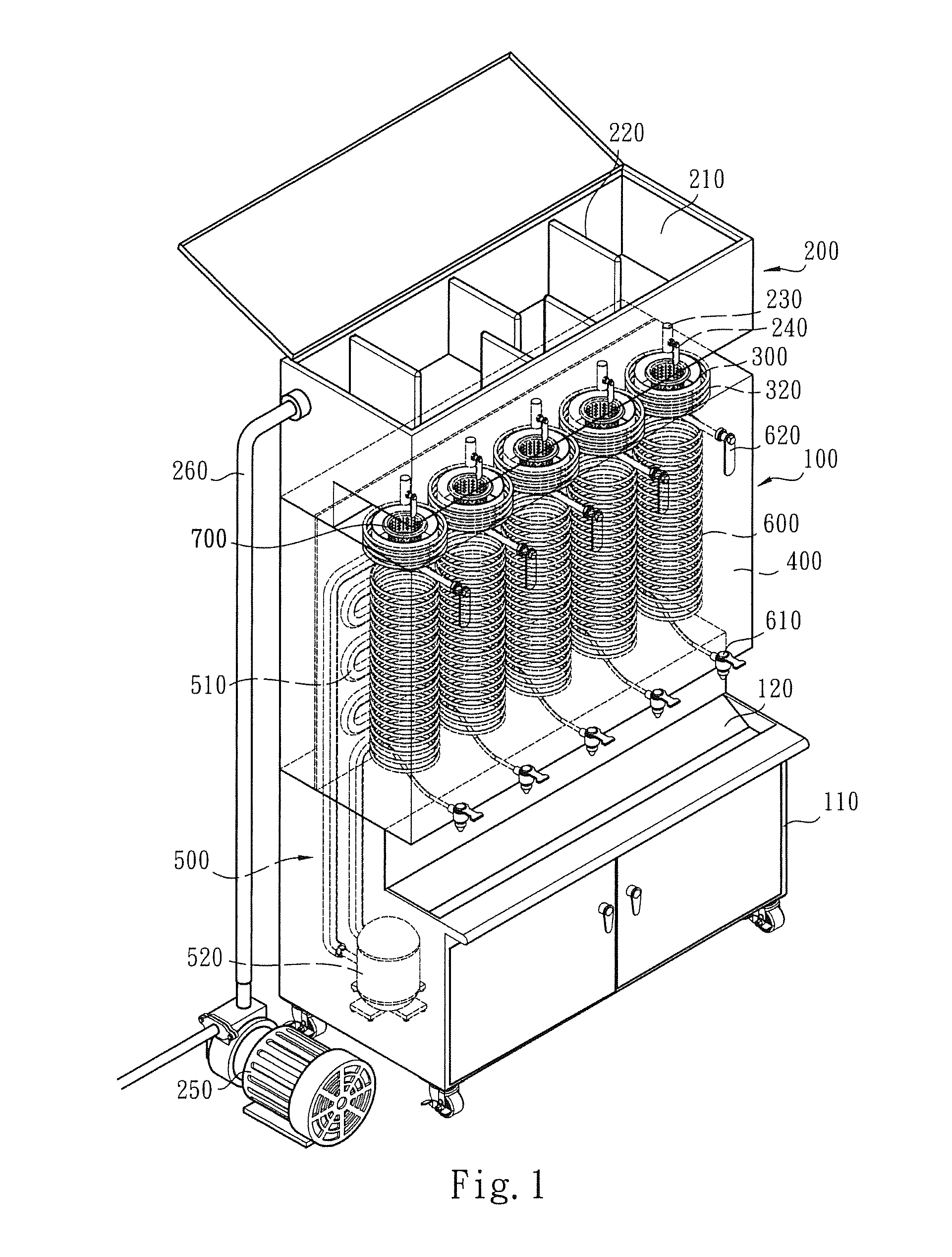 Fresh-brewed cold beverage dispensing machine