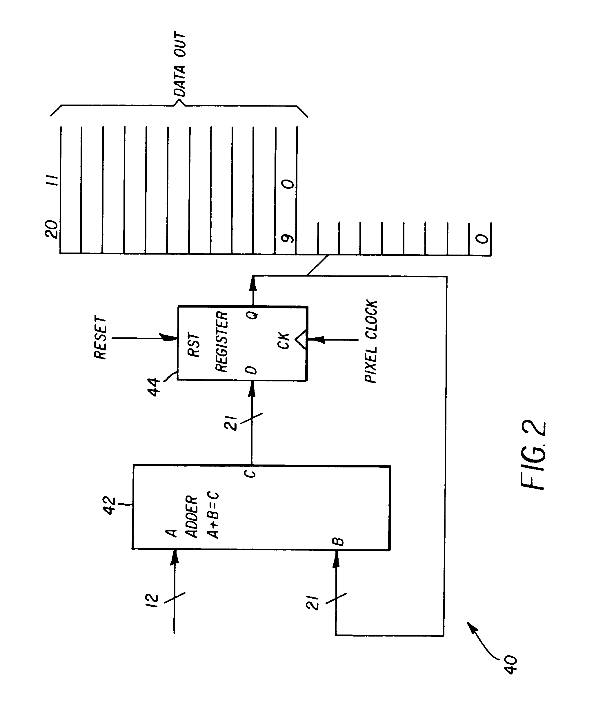 Digital black clamp circuit in electronic imaging systems
