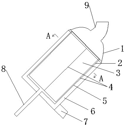 A sesame crushing device