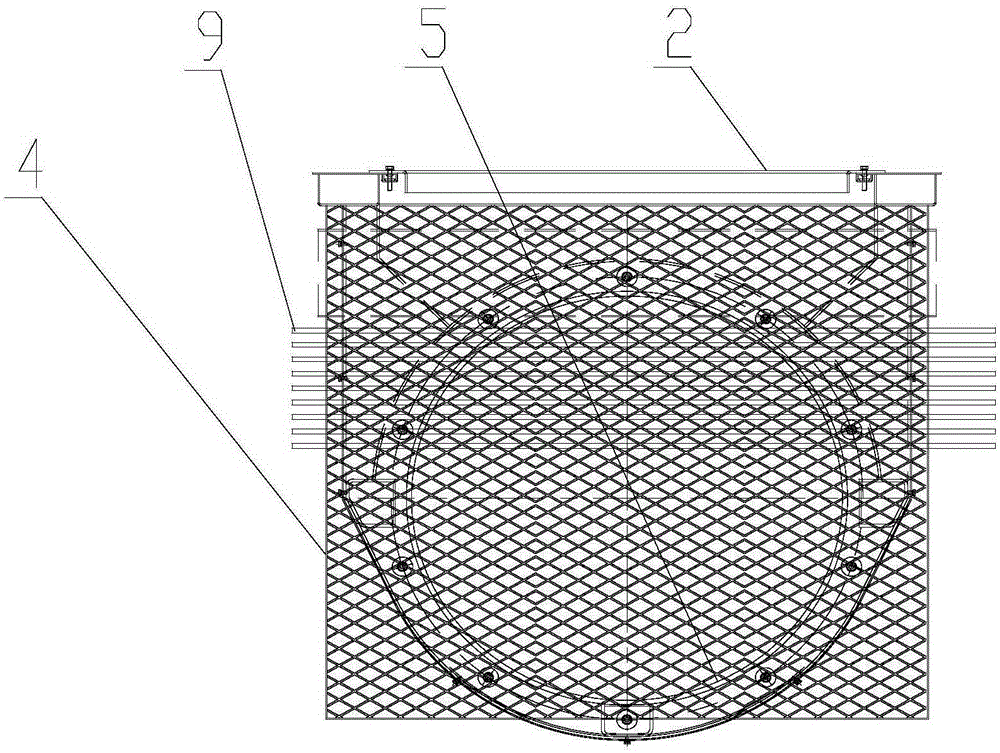 Ventilating structure of vertical resistance brake for locomotive