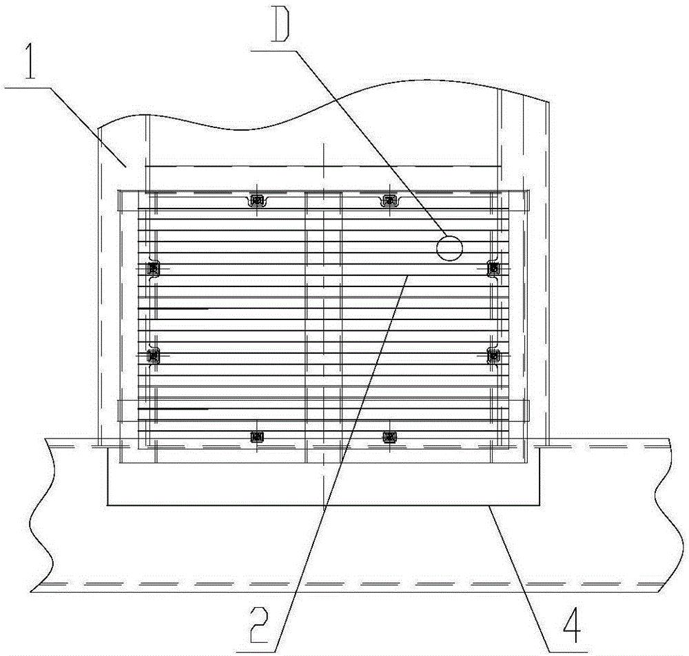 Ventilating structure of vertical resistance brake for locomotive