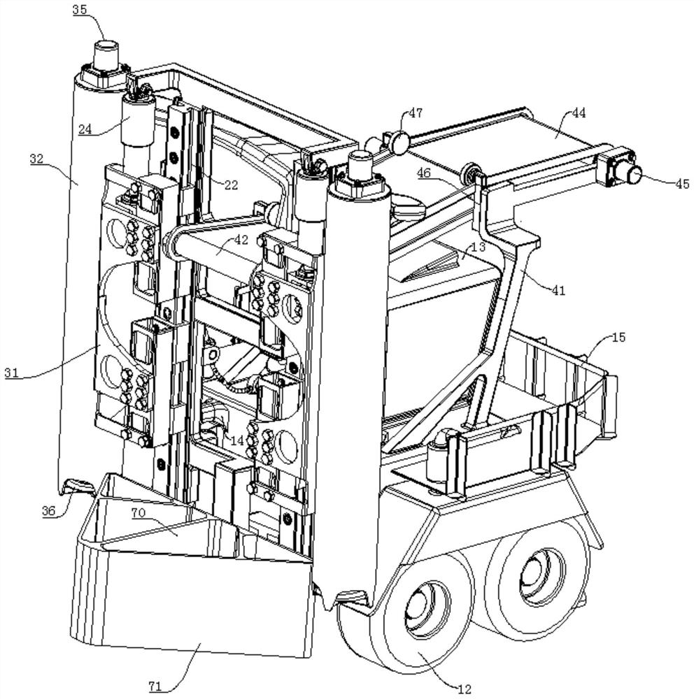 Double-spiral-cylinder feeding transport vehicle - Eureka | Patsnap ...