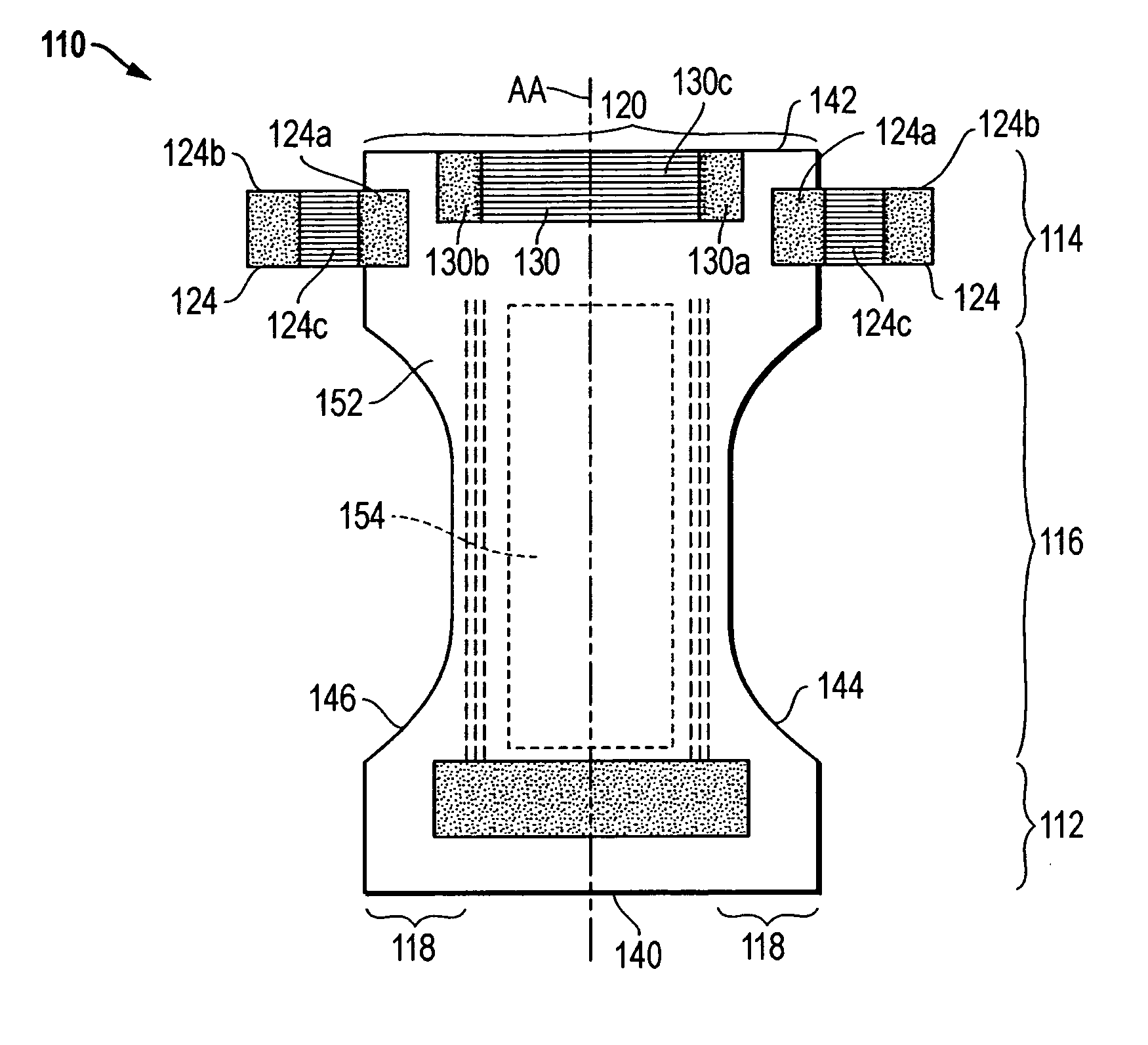 Elastic composite, and a system and method for making the elastic composite