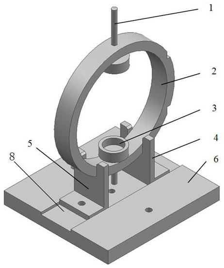 A clamping device for stress testing