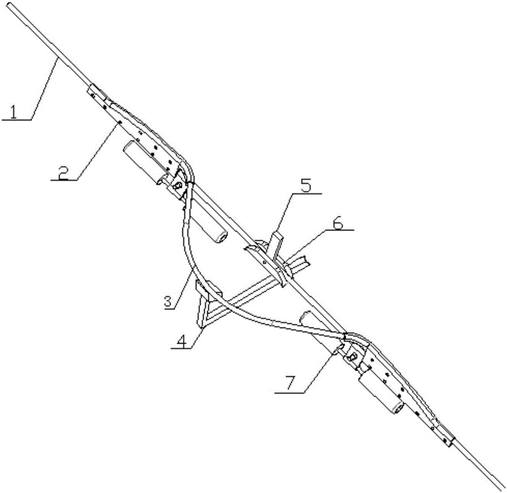 A barrier-free way for allowing an overhead ground wire patrol robot to pass across straight line poles and stockbridge dampers