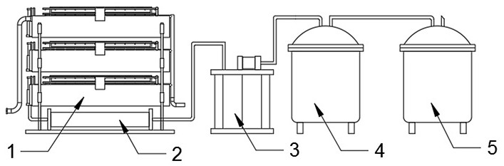 A kind of waste water treatment device and method