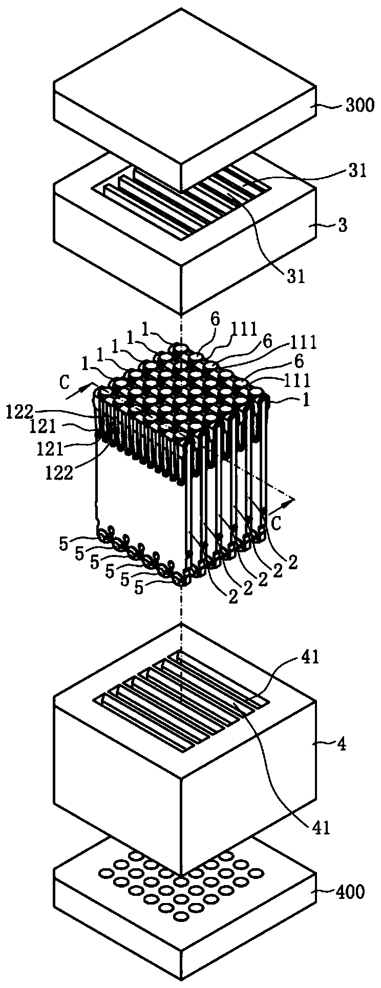 Power terminal and connector assembly