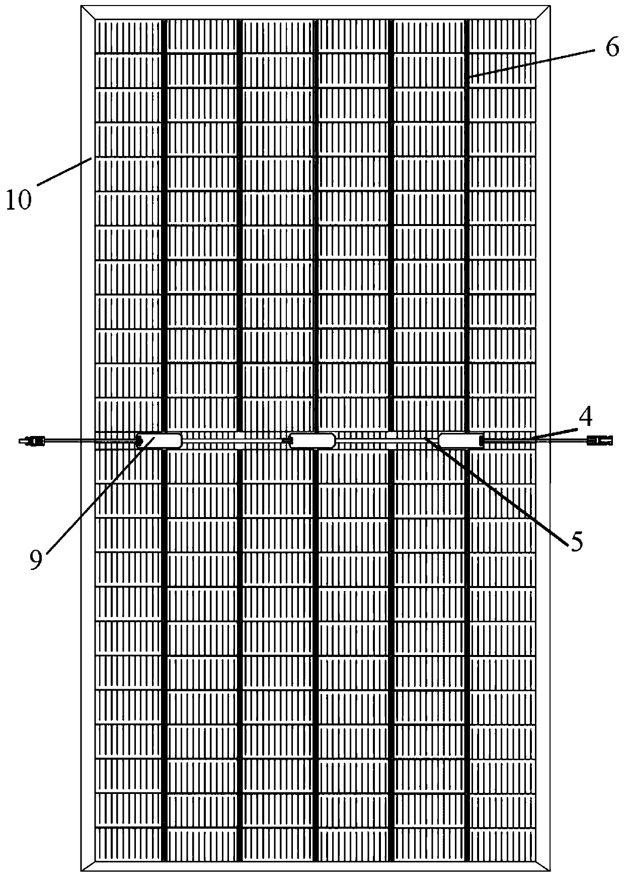 High-efficiency multi-main-grid half-piece double-sided photovoltaic module