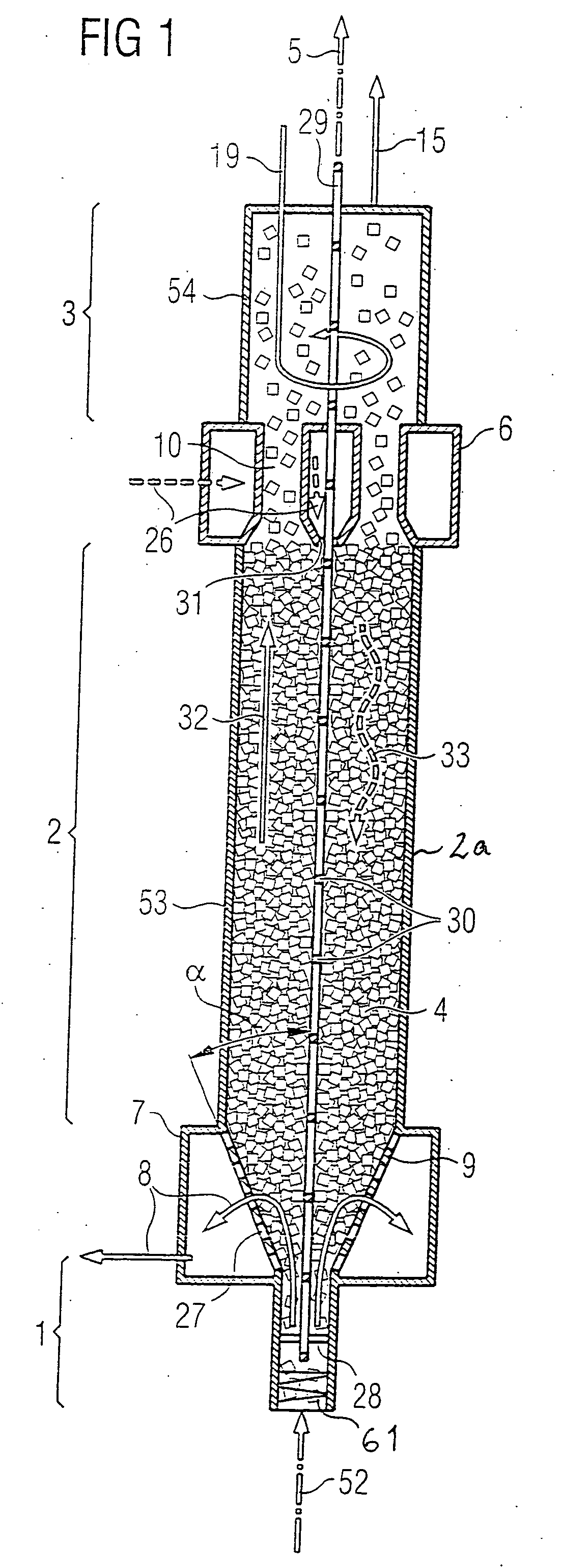 Washing Apparatus, A Method Of Purifying A Wash Material And Use Of The Washing Apparatus
