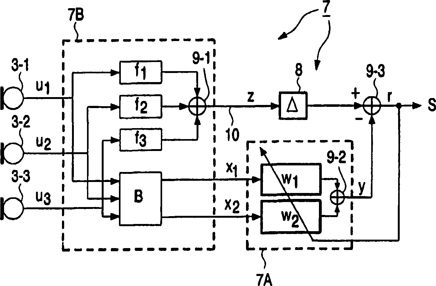 Audio system having reverberation reducing filter