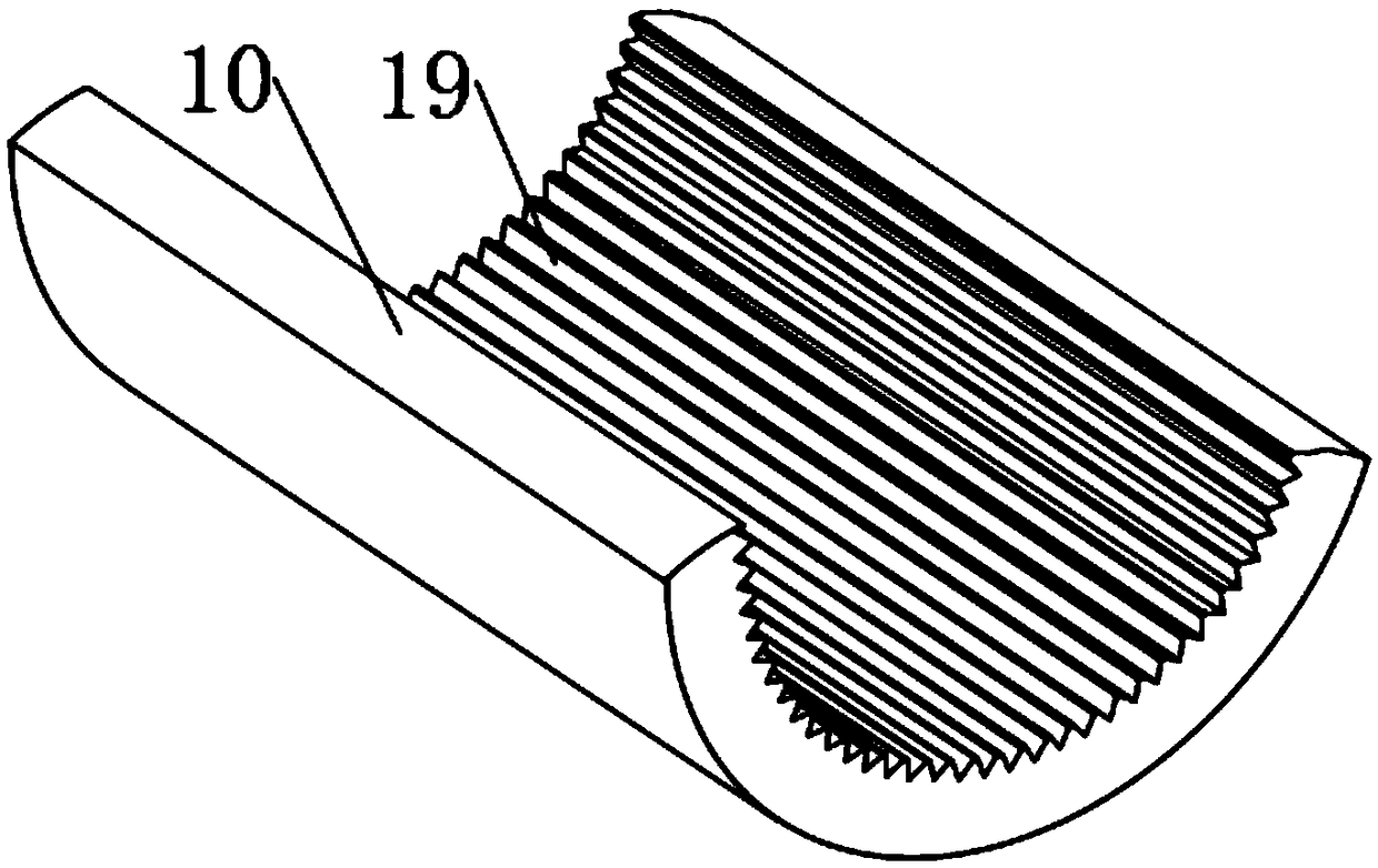 Waste circulation crushing device for machining