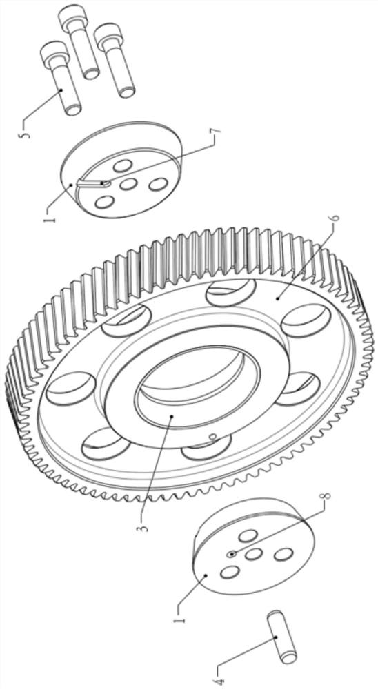 A kind of idler gear device and engine