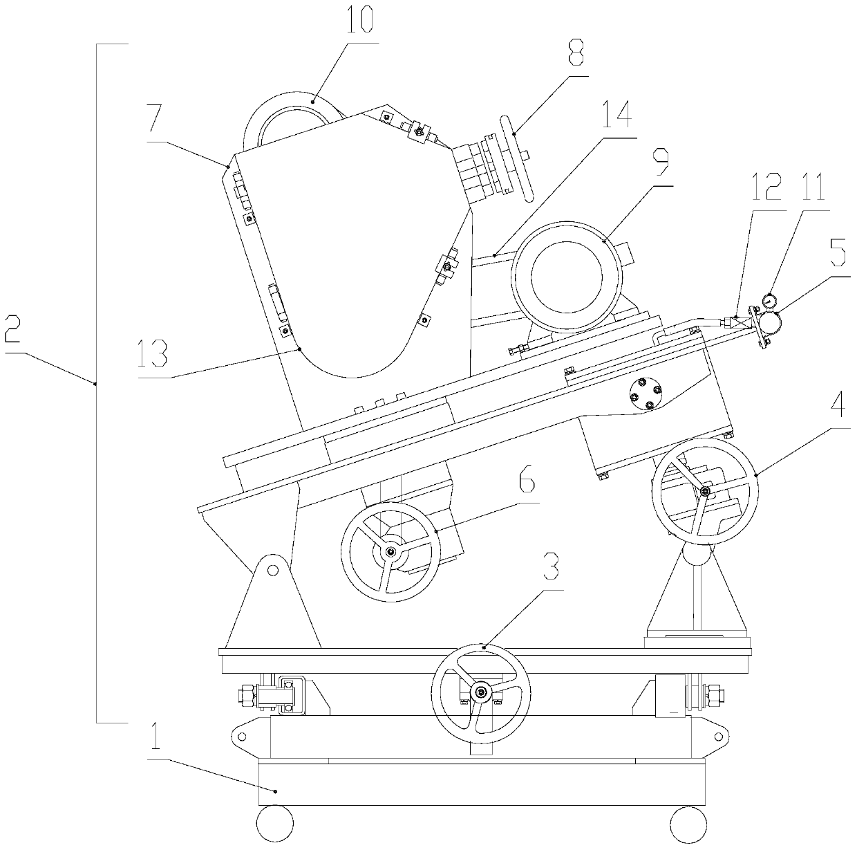 Movable air bag type lifting belt sander and operation method thereof