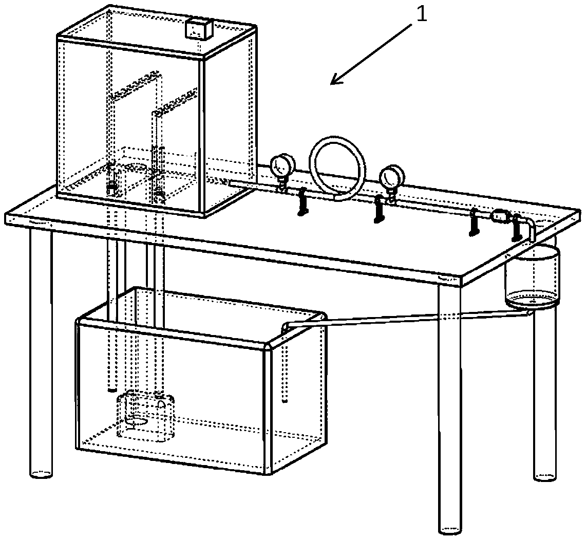 Fluid mechanics experimental device