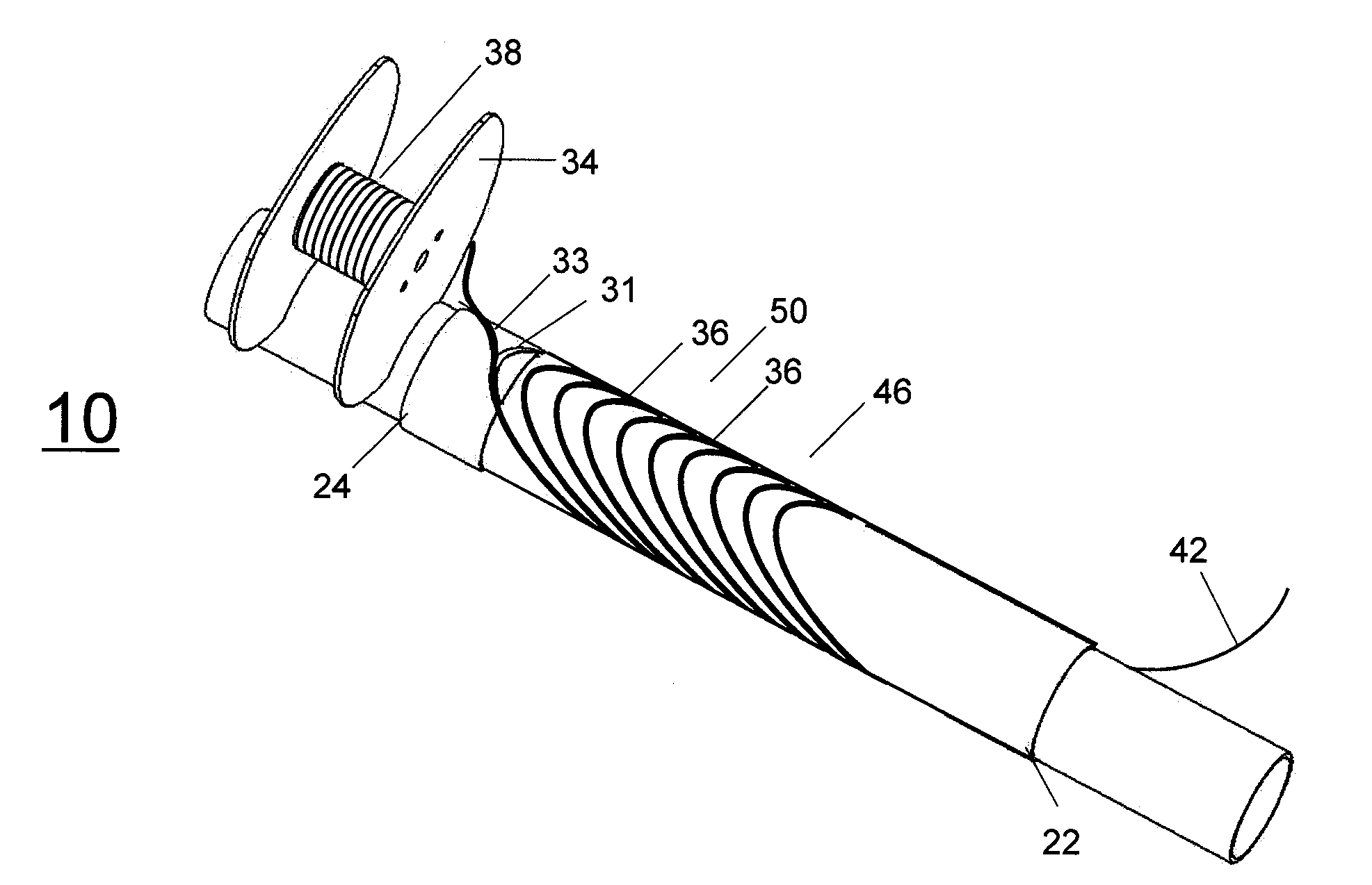 Structure For A Wiring Assembly And Method Suitable For Forming Multiple Coil Rows With Splice Free Conductor