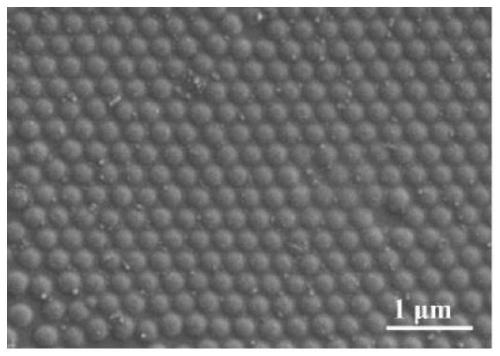 Preparation method of patterned photonic crystal structure chromogenic material with stable structure and bright color