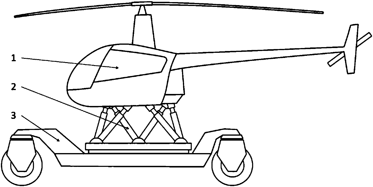 Simulated training system for helicopter and control method for simulated training system