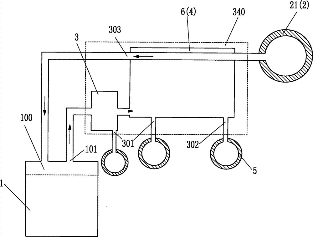 Closed gas cycle type thermal power system