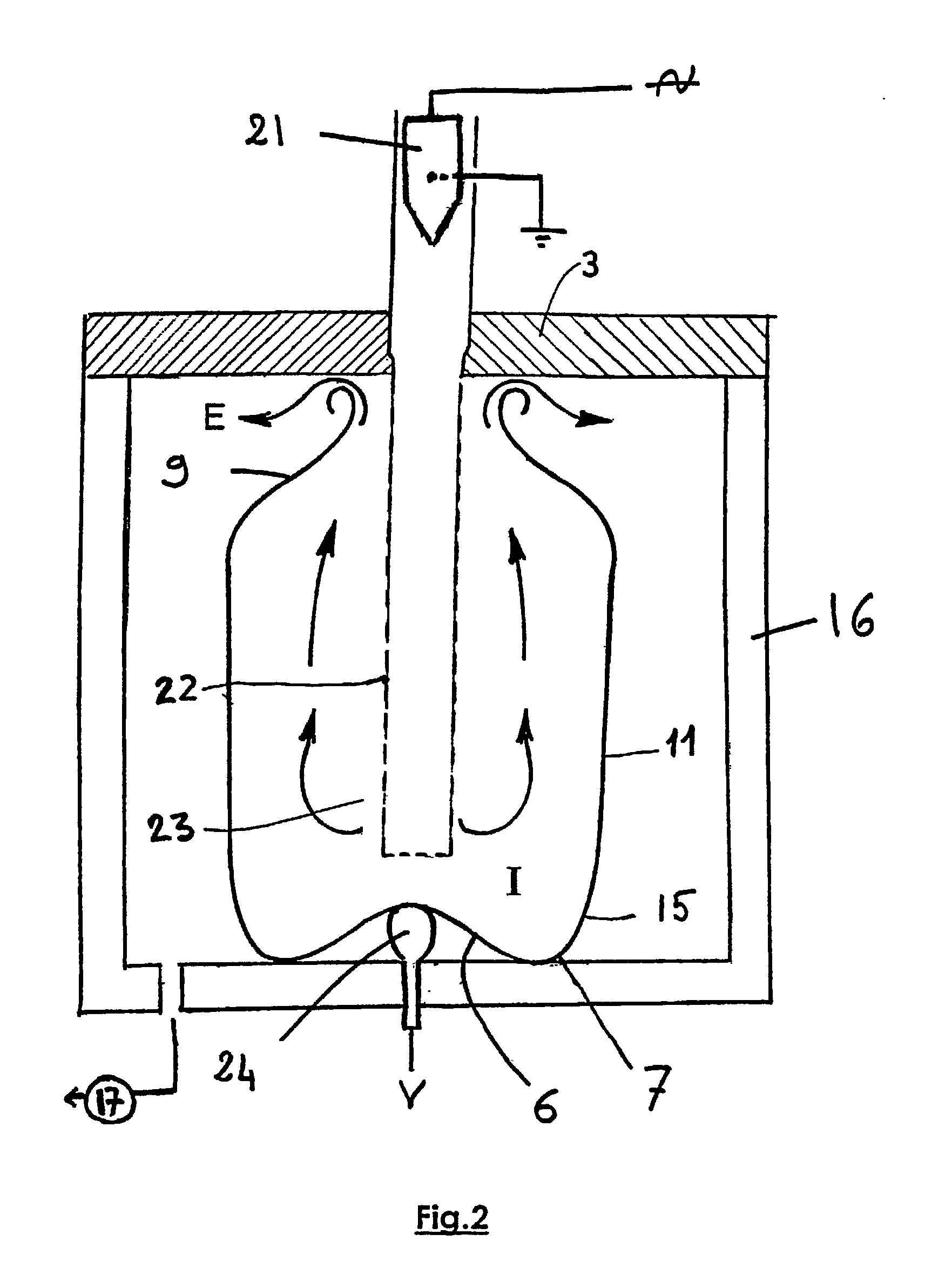 Method for depositing a coating on the wall of metallic containers