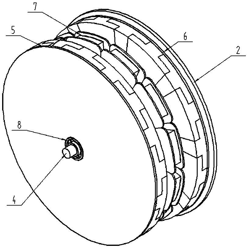 Dual-rotor axial disk-type permanent magnet motor